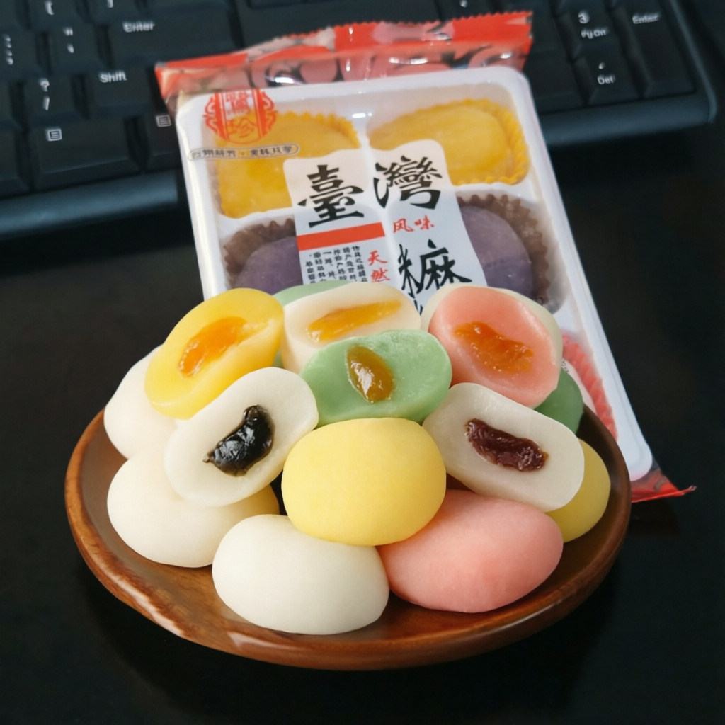 临期特价鹭珍台湾风味麻薯大福210g香芋芒果花生味糯米糕点特产