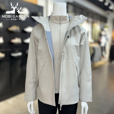 牧高笛2025新款硬壳套绒冲锋衣女