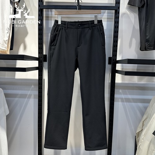 牧高笛男式加绒保暖软壳长裤