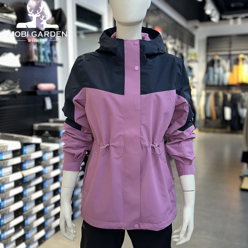 牧高笛防风透气两层冲锋衣女