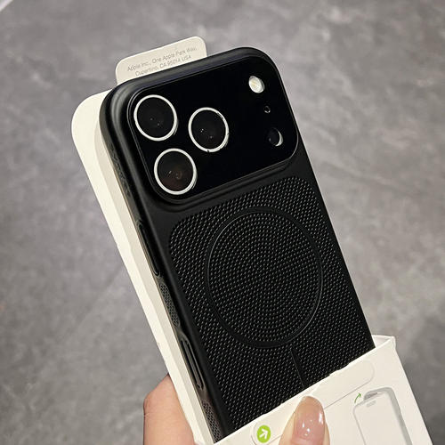 全包护镜大视窗散热网孔新款适用于iphone17promax手机壳苹果16pro新机情侣15创意14高级感13pro防摔保护套ip