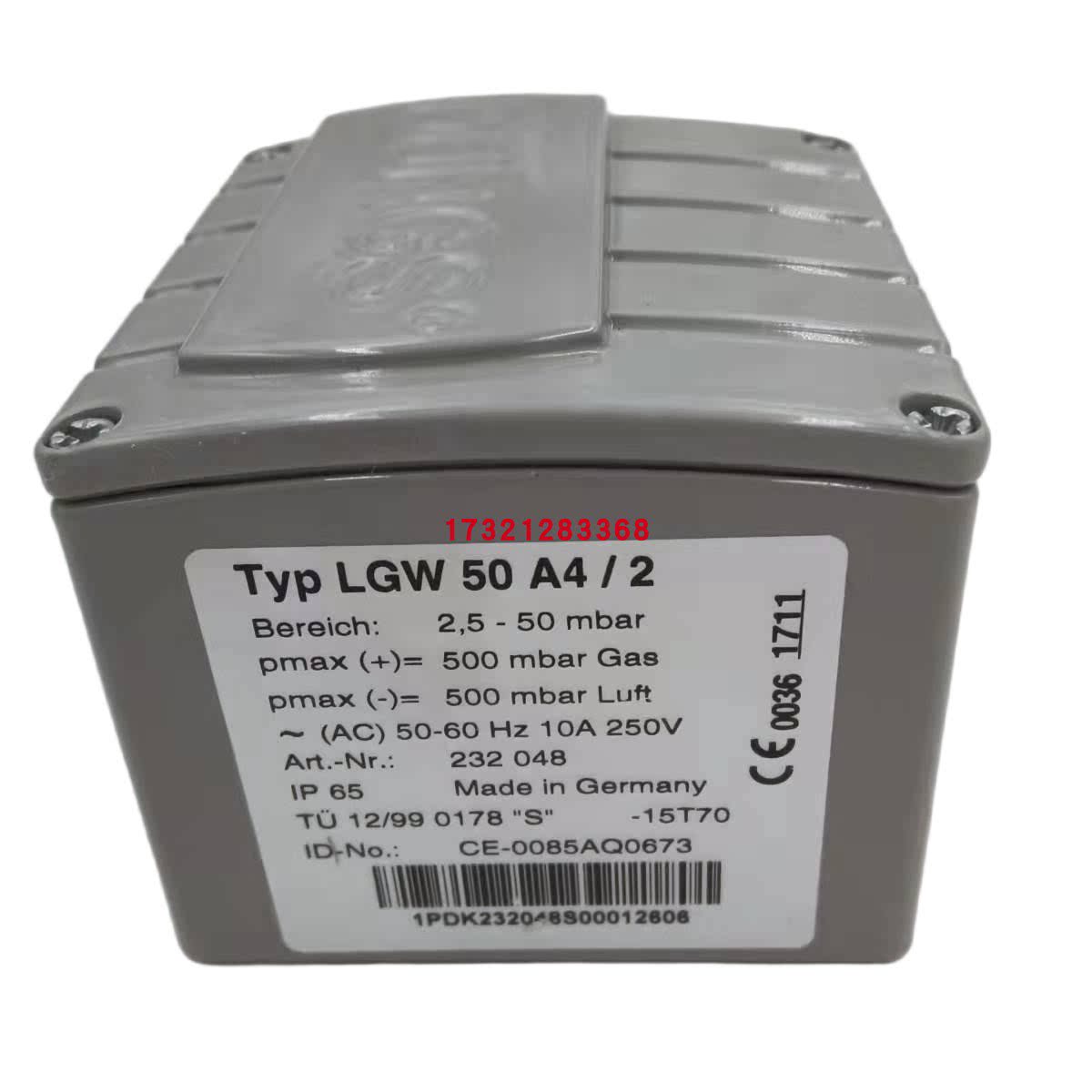LGW3A4/2 LGW10A4/2 LGW50A4/2 LGW150A4/2 LGW3A2 冬斯压力开关 - 实物图