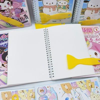 爆款三丽鸥随心配离型本A5活页本儿童女孩节日礼物超值卡通贴纸本