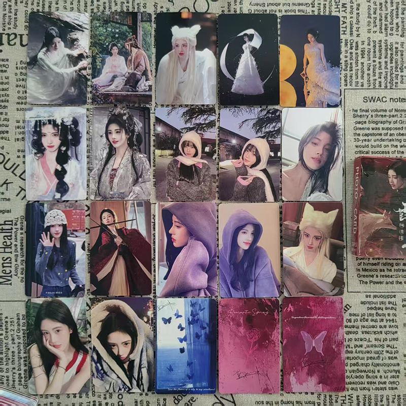 鞠婧祎露芜衣周边55张三寸小卡