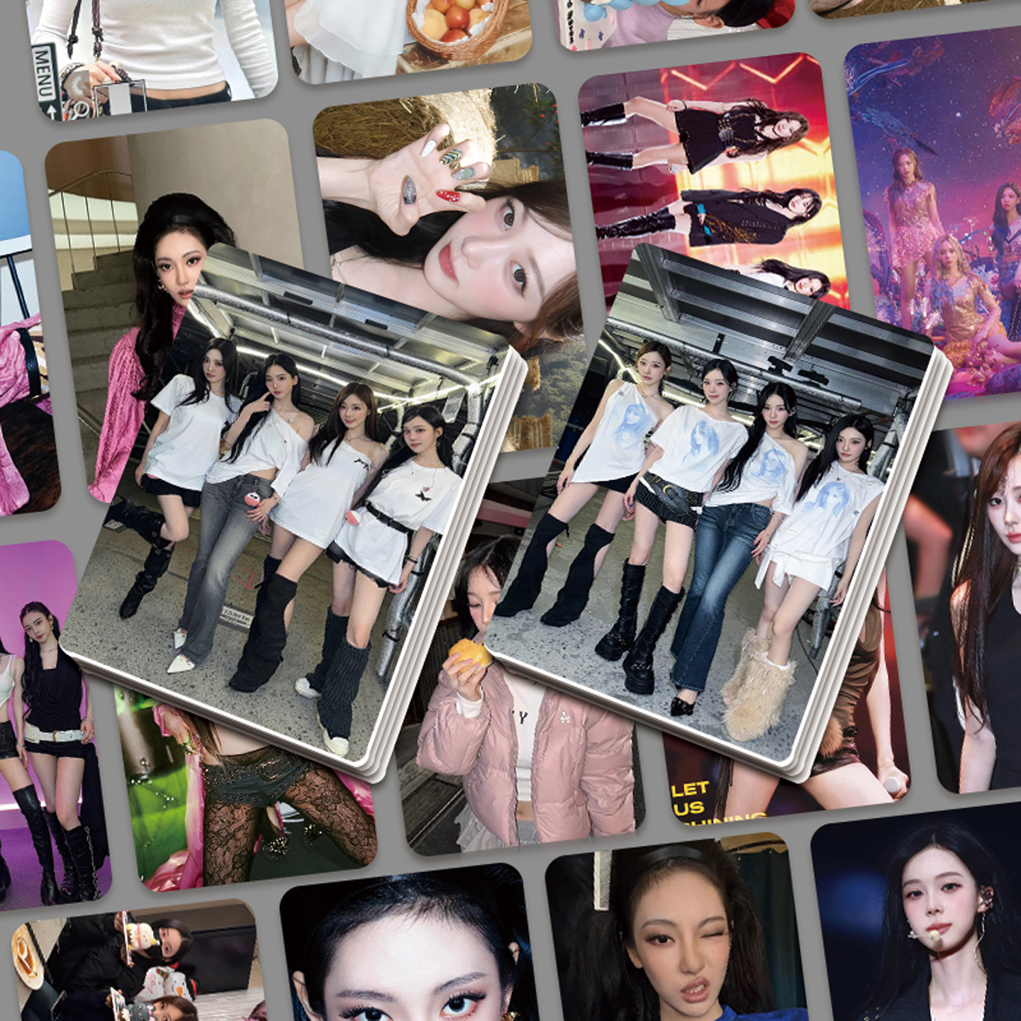 aespa韩系女团写真卡片套装55张