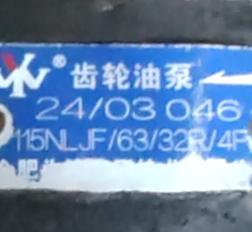 合肥为液液压齿轮油泵 115NLJF/63/32R/4P 液压泵 铸铁高压泵液压