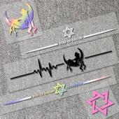 饰创意油箱盖车身美 装 汽车贴纸六芒星改装 车贴纸汽车后厨玻璃个性