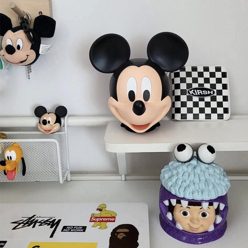 小红书可爱卡通米奇头存钱罐ins米老鼠头摆件乔迁新居生日礼摆件