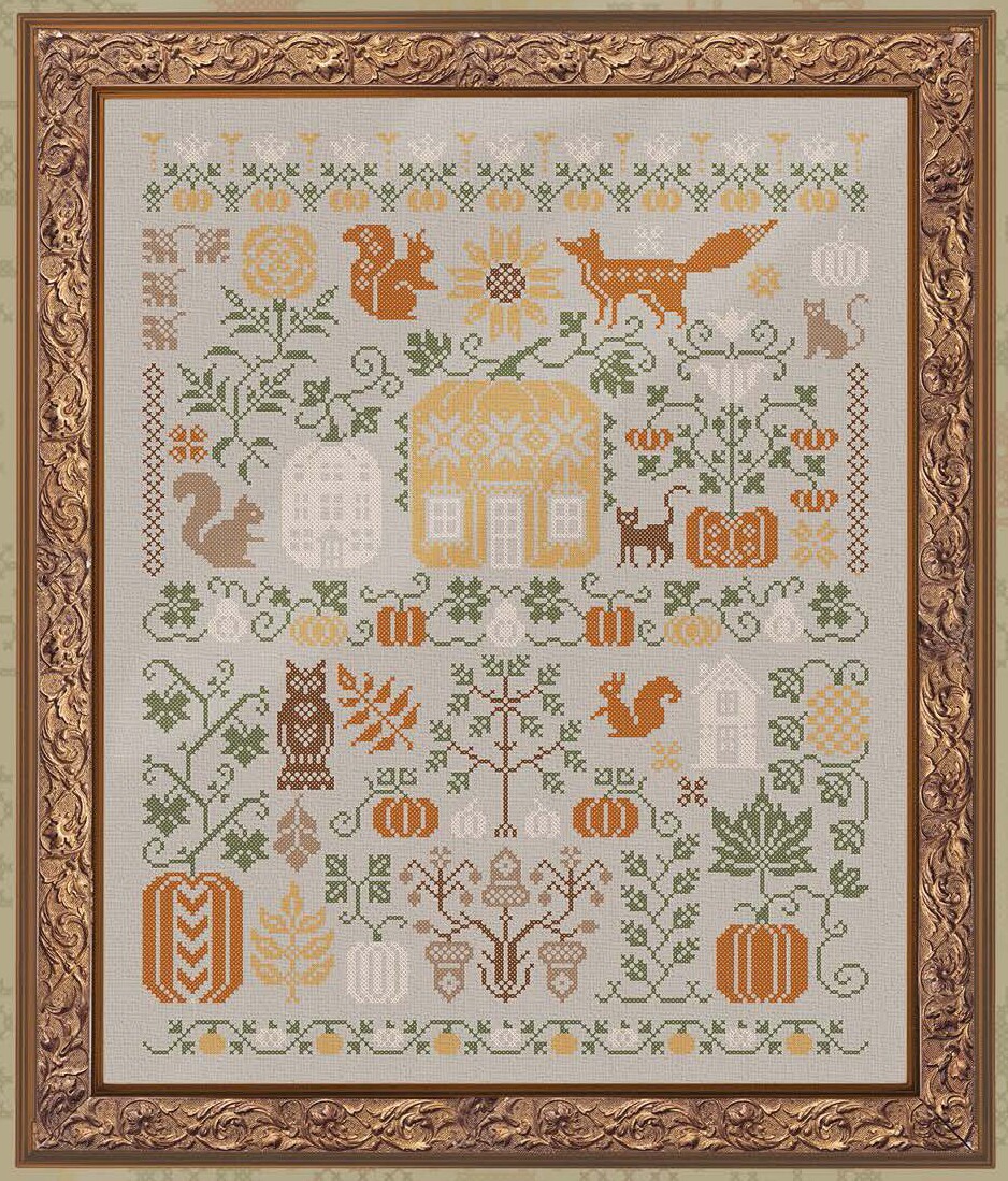 刘年锦绣正品法国dmc线自配十字绣套件非印花owl 秋日棉线版