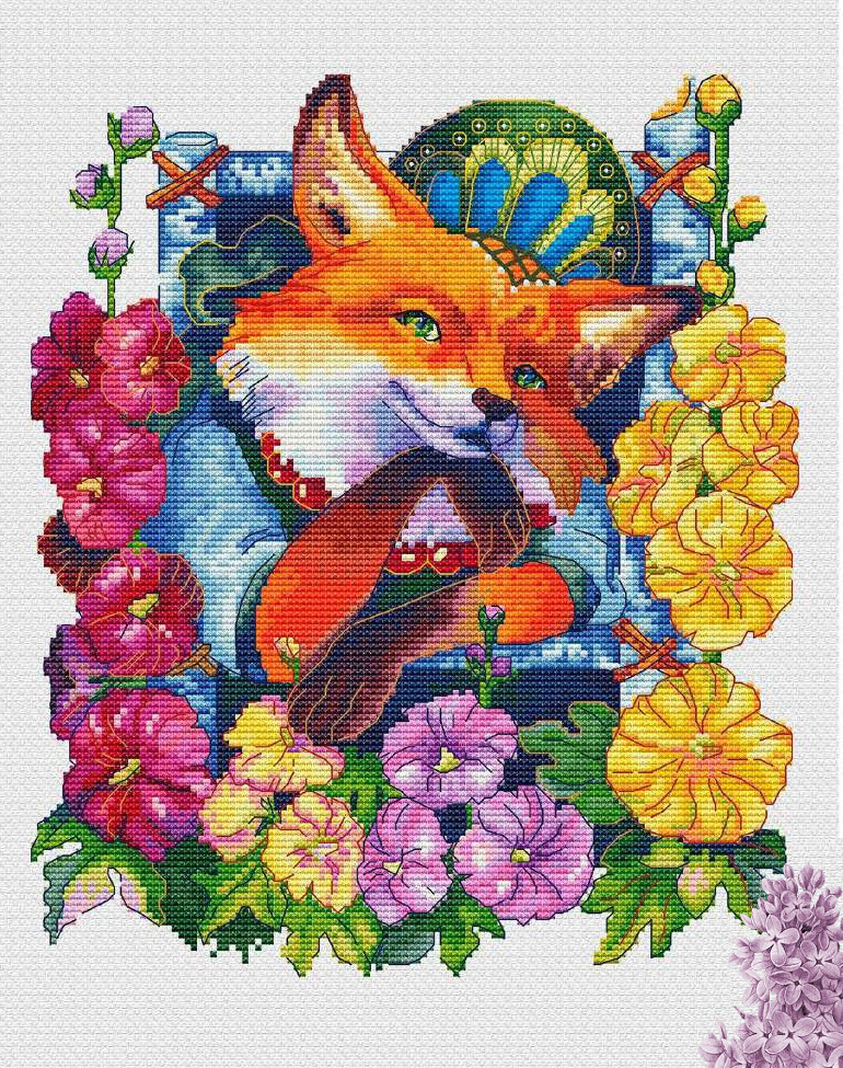 刘年锦绣 正品dmc绣线十字绣自配套件 非印花 狐狸的梦想