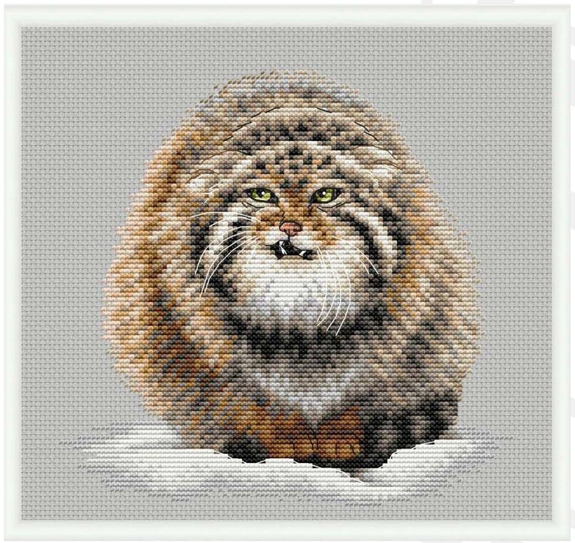 刘年锦绣正品法国dmc线自配十字绣套件非印花兔狲