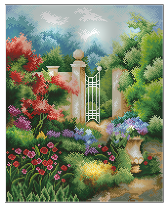 刘年锦绣正品法国DMC线自配十字绣套件非印花 90603 秘密花园