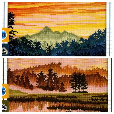 刘年锦绣正品法国DMC绣线十字绣自配套件非印花 RTO 晨雾 日出