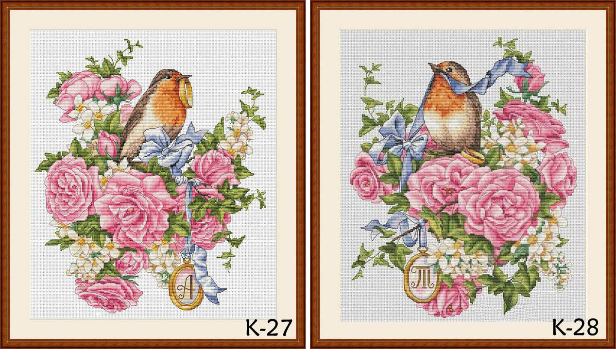 刘年锦绣  正品DMC绣线十字绣自配套件 非印花 婚礼的玫瑰和戒指