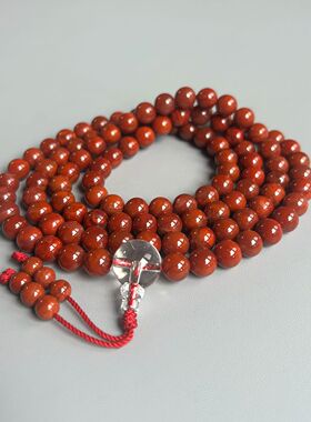 原矿南红玛瑙柿子红念珠持珠