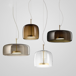 北欧後现代个性简约创意饭厅吧台奶茶咖啡店铺商用工业风玻璃吊灯