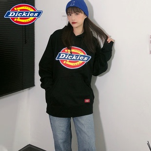 大logo印花全棉上衣帽衫 经典 秋冬新品 Dickies连帽卫衣男女情侣装