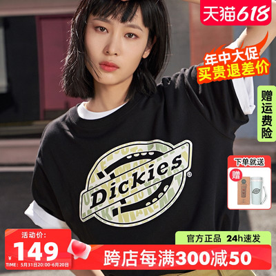 dickies春夏logo印花T恤情侣短袖