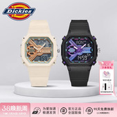 Dickies手表官方正品 双显电子表潮流科技感方块学生手表CL487