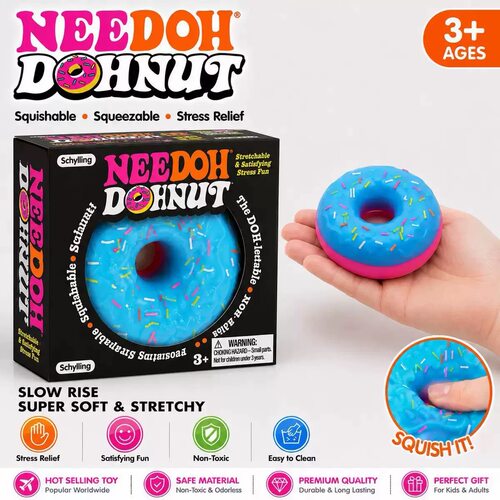 新品捏捏 Schylling NeeDoh Jelly Donut果冻甜甜圈挤压解压玩具