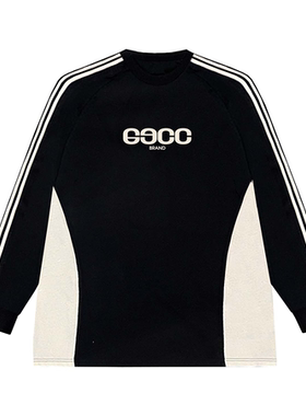 69CC 基础款2025潮流春季运动风美式高街基础印花长袖休闲