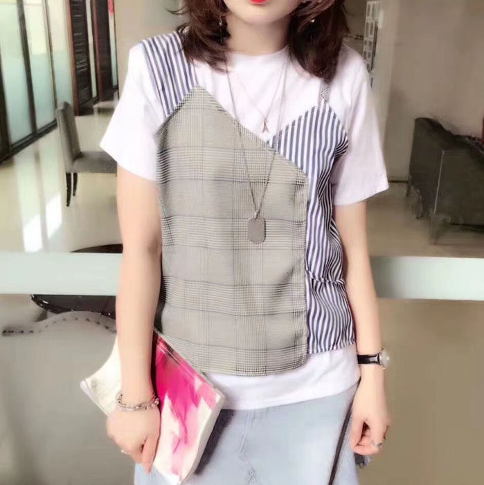 棉女士短袖时尚不规则