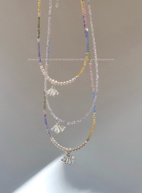 Daisyland原创彩色极细锆石项链