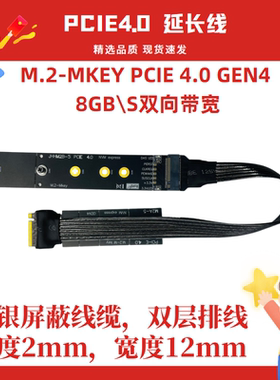 M.2 MEKY 高速延长线 PCIE 4.0 GEN4 NVME协议镀银线22110