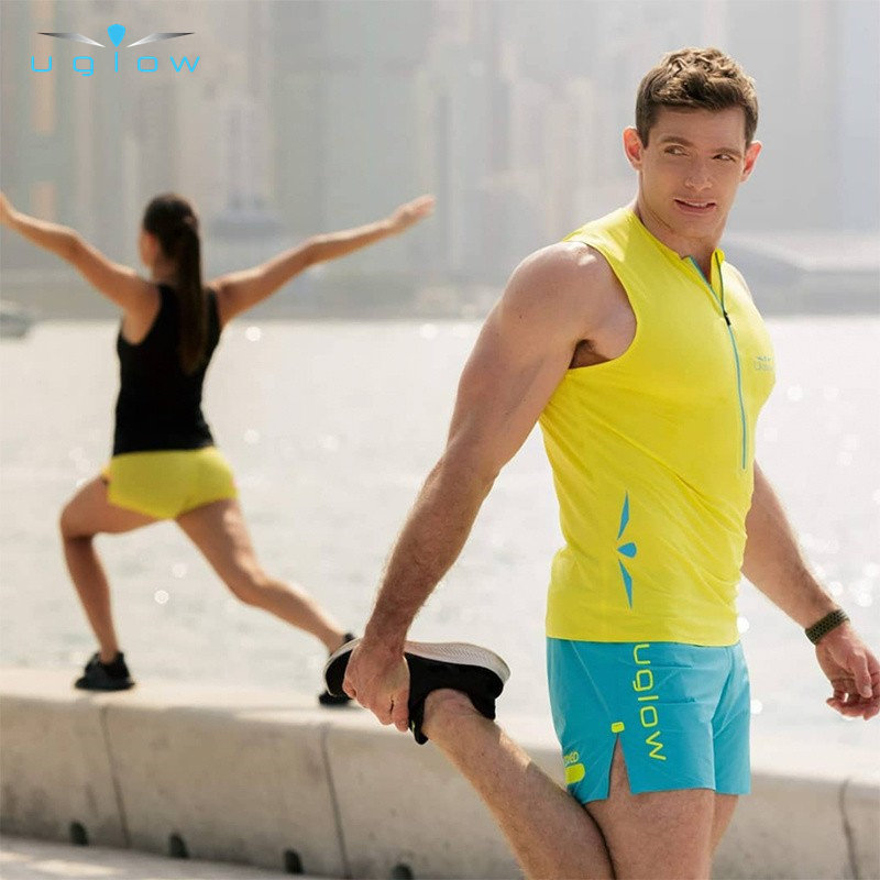 UGLOW半开拉链竞速背心春夏秋季跑步运动速干透气圆领无袖上衣T恤,运动服/休闲服装,运动T恤,淘宝优惠券,粉丝福利购,淘宝优惠卷