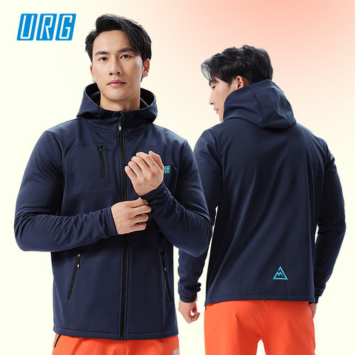 加强版防风连帽软壳外套男女款