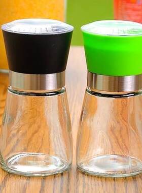 孜然装手摇调料瓶旋转式绞胡椒粉机研磨器 小型 手动厨房磨碎器花