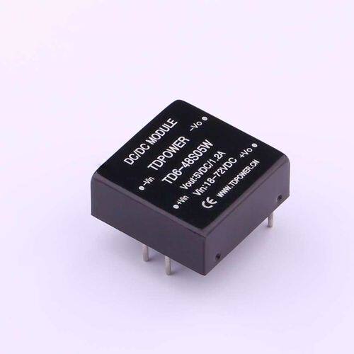 TD6-48S05W  Vin=18V~72V Vout=5.05V 1.2A  价格以咨询为准