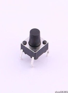 TS-1095-A15B2-D1 轻触开关6*6*12插件四脚DIP圆柄黑柄按键180g