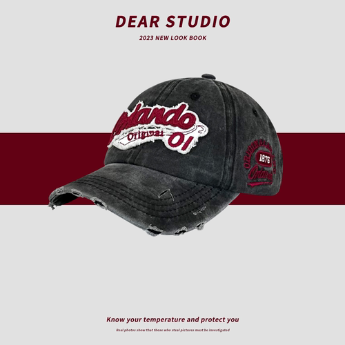 鸭舌帽美式复古女春夏秋百搭显瘦