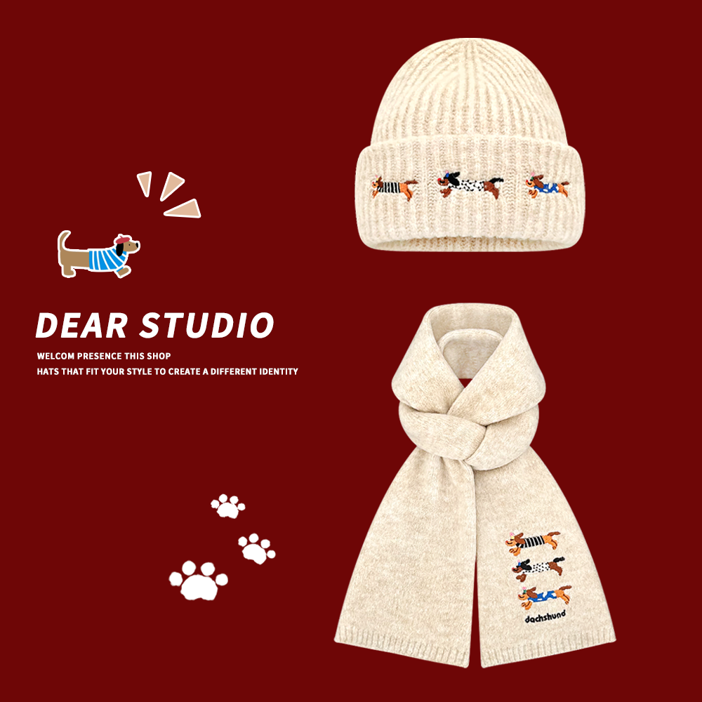 帽子围巾日系可爱女秋冬百搭围脖