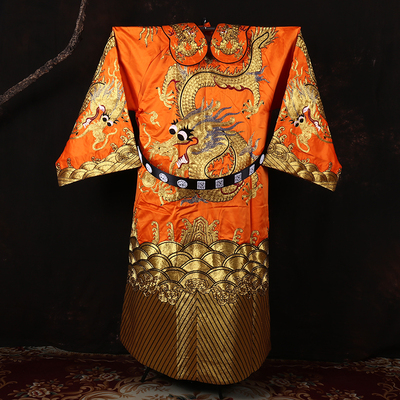 戏曲全金大龙蟒袍京剧男蟒戏服