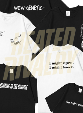 巅峰对决ilya同款短袖T恤情侣装hr夏季纯棉半袖heatedrivalry周边