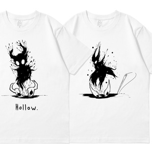 空洞骑士Hollow T恤男女棉学生衣服 Knight联名宫崎骏游戏周边短袖