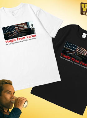 黑袍纠察队T恤the boys美剧T恤衣服周边homelander祖国人短袖纯棉