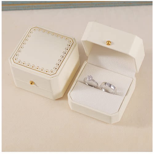 一克拉微镶活口可调结婚对戒