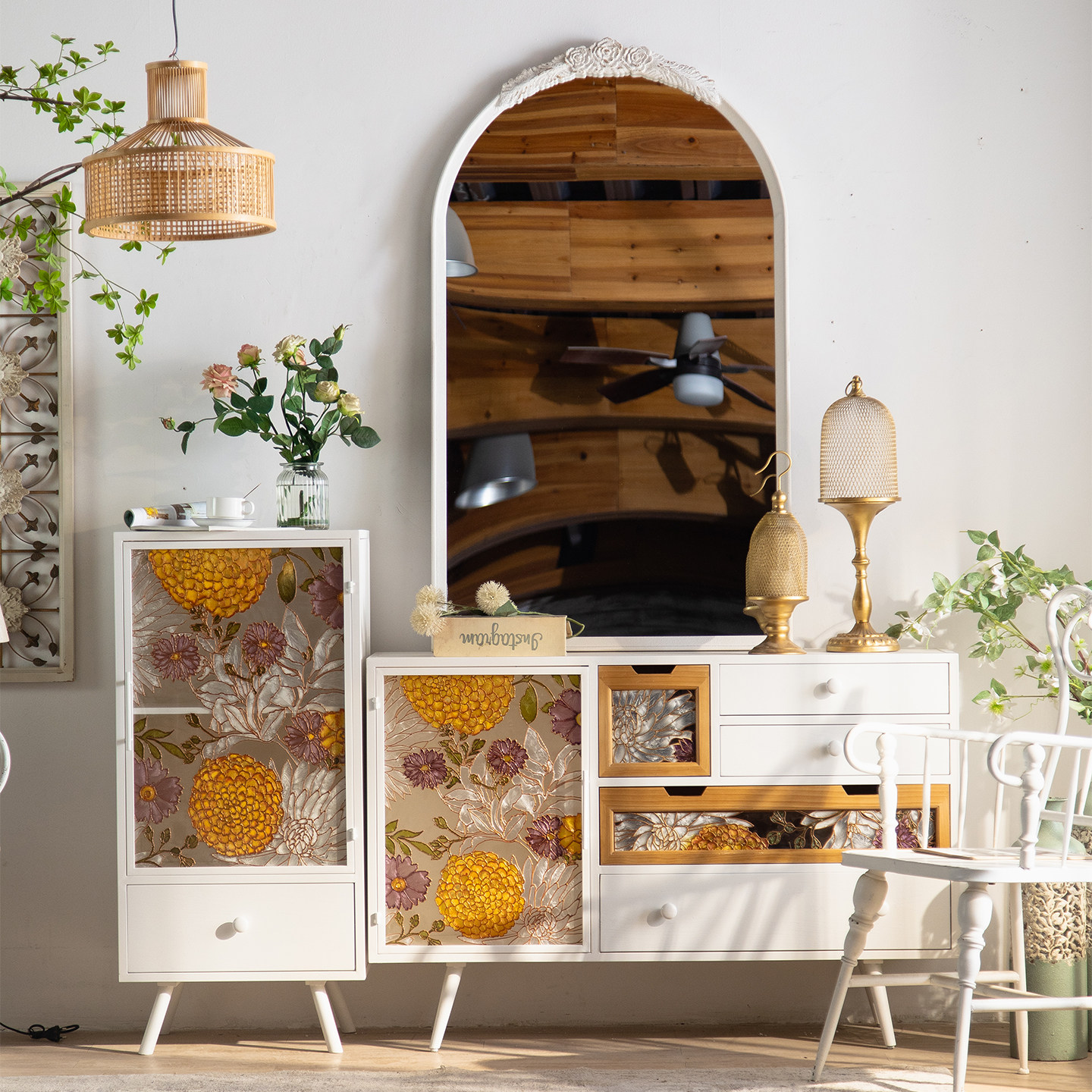 法式复古铁艺玻璃餐边柜客厅靠墙储物柜卧室收纳柜玄关柜装饰柜子,住宅家具,餐边柜,淘宝优惠券,粉丝福利购,淘宝优惠卷