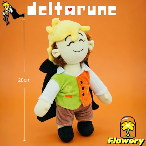 可爱的三角符文Deltarune Flowery花男毛绒玩具阿花公仔儿童玩具