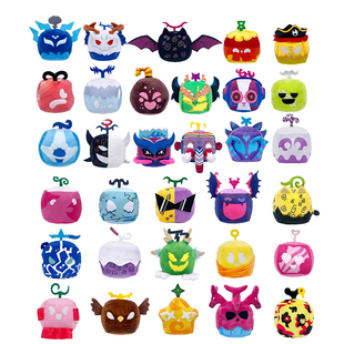 跨境新品 fruits游戏周边水果豹纹盒子毛绒玩具儿童玩偶公仔 blox