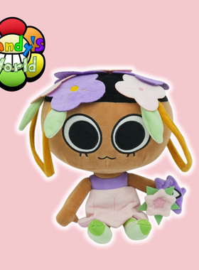跨境丹迪的世界Dandy's World Bassie玩偶花仙子柳条篮子毛绒玩具
