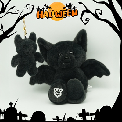 万圣节礼物装饰Bat Stuffed Animal蝙蝠熊毛绒玩具公仔儿童礼物