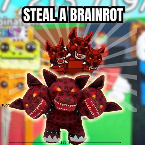 跨境现货Steal a Brainrot窃取脑腐公仔Cerberus三头地狱犬礼物