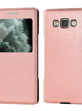 适用三星Galaxy Note5翻盖式手机壳SM-N9200透明视窗防摔手机皮套