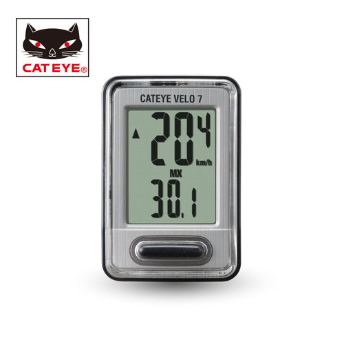 CATEYE猫眼自行车码表VELO7大屏山地车公路车有线骑行码表