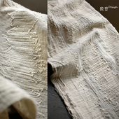 新中式 设计师面料 复古国风高档棉麻提花布料创意汉服上衣裙子服装