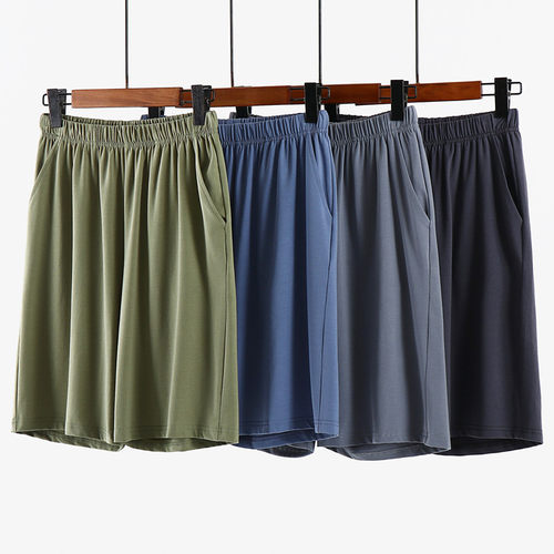 冰瓷棉男士大码宽松睡裤休闲家居